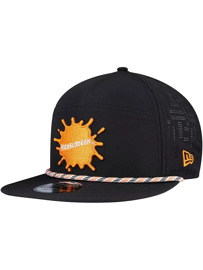 Мужская регулируемая кепка 9FIFTY Rope Trucker от Nickelodeon в черном цвете New Era