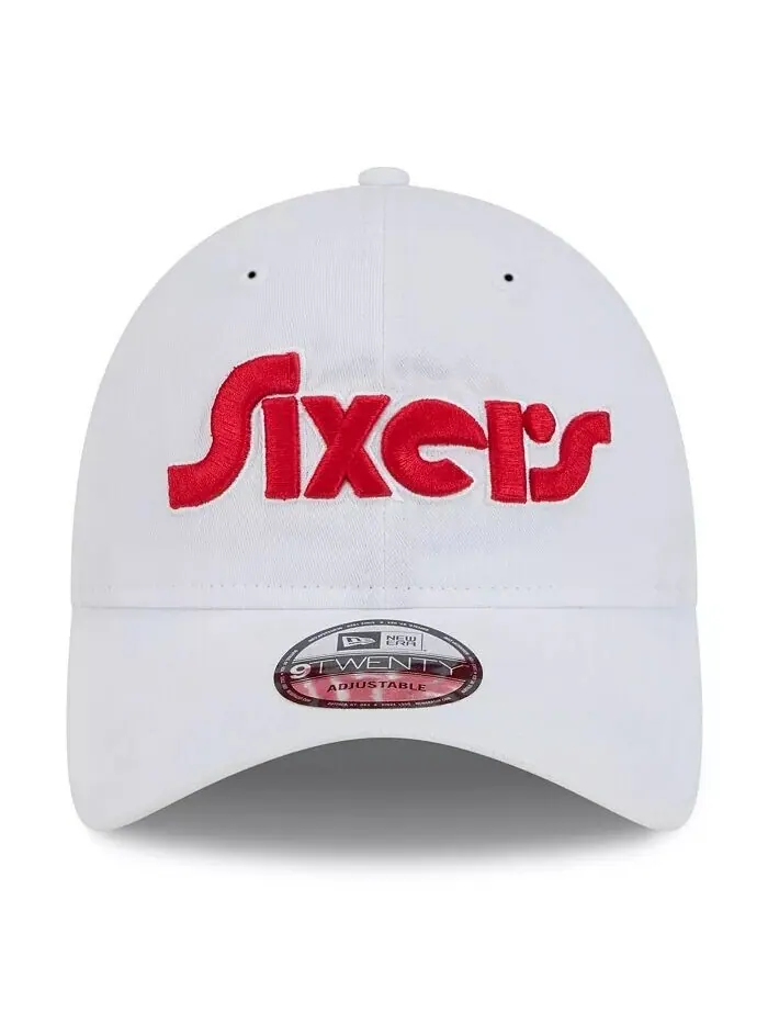 Мужская белая кепка Philadelphia 76ers 2024/25 City Edition 9TWENTY Adjustable New Era — изображение 5 из 5