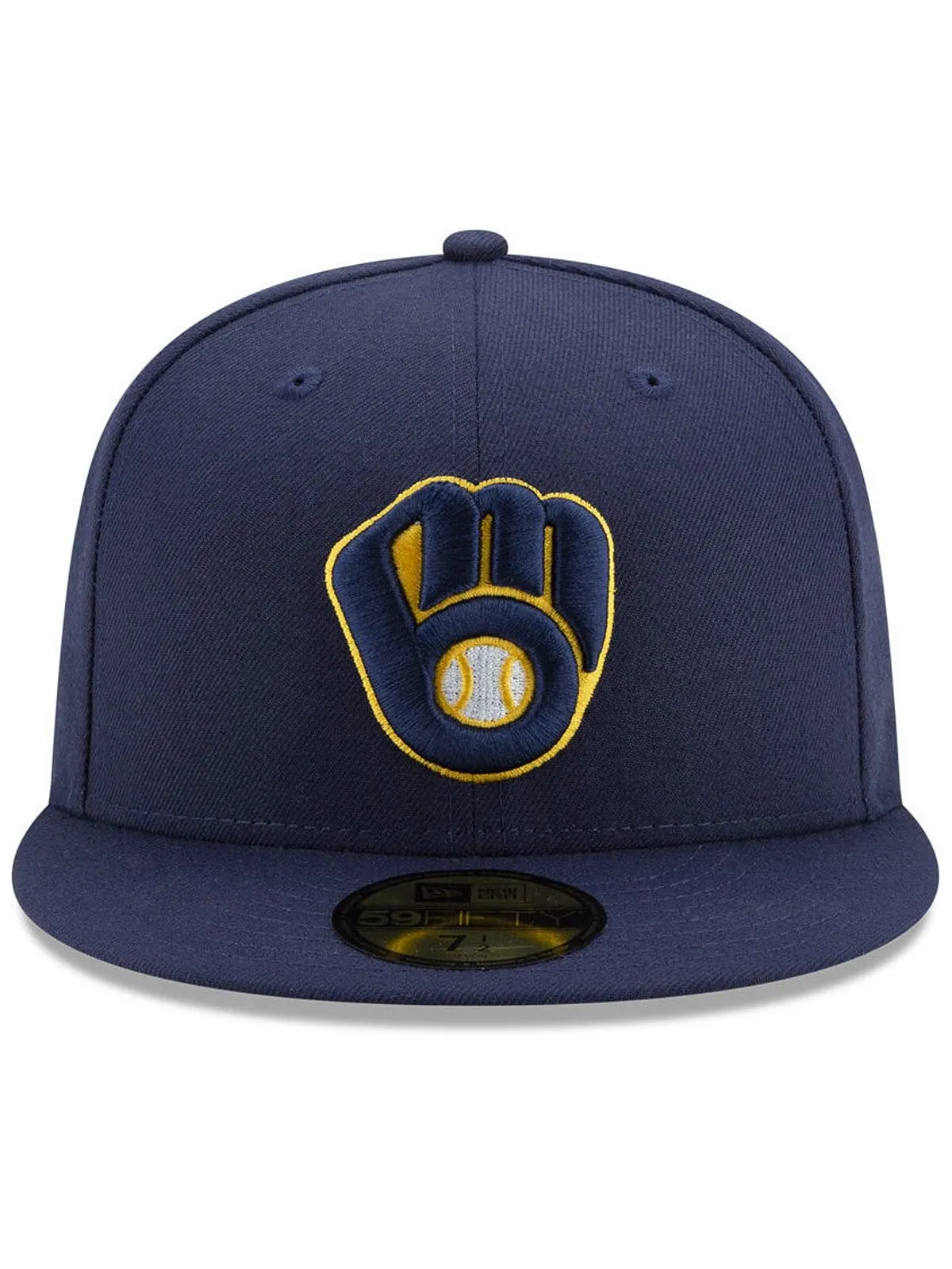 Кепка приталенного кроя Milwaukee Brewers Authentic Collection 59FIFTY New Era — изображение 2 из 4, синий