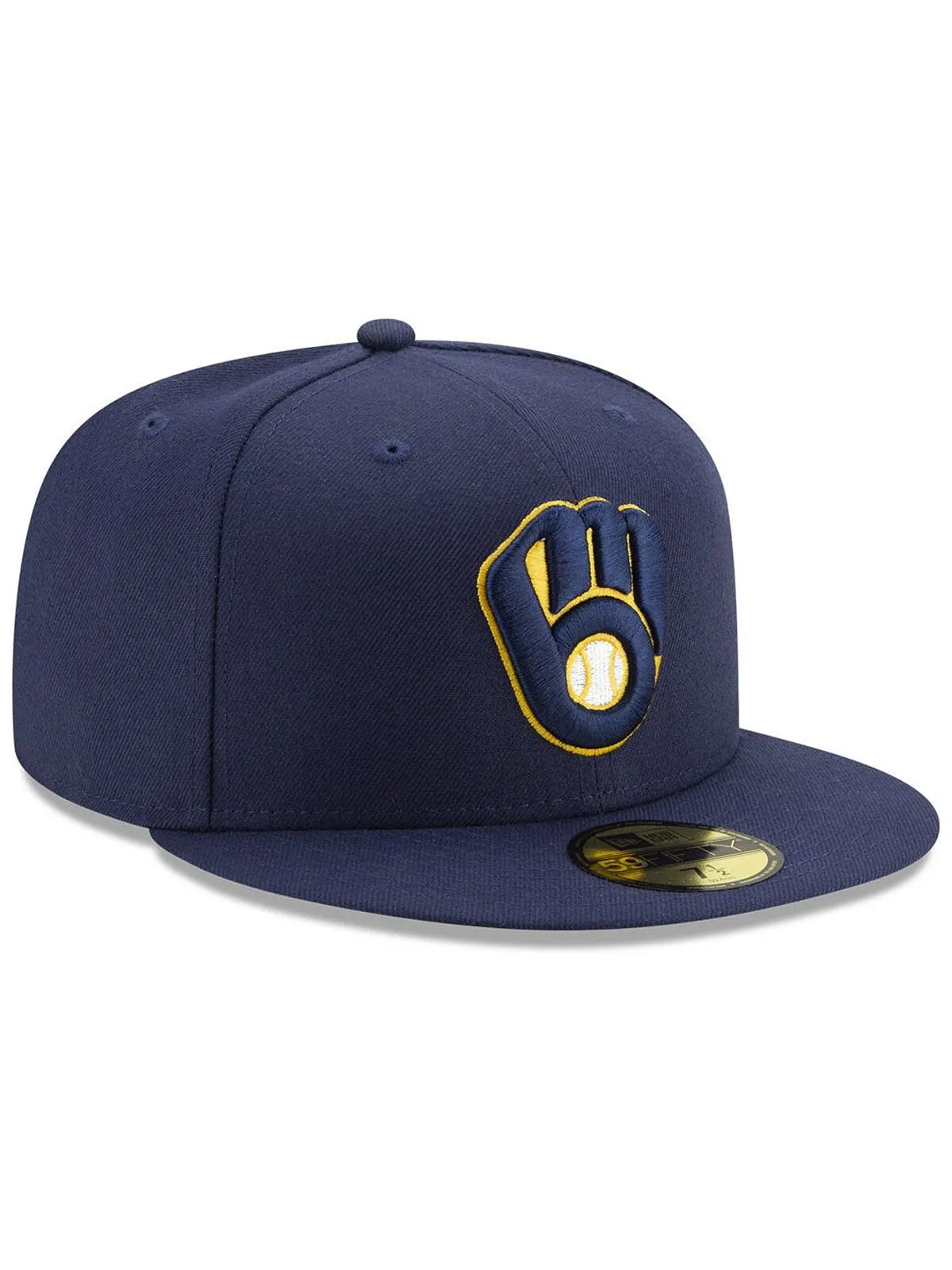Кепка приталенного кроя Milwaukee Brewers Authentic Collection 59FIFTY New Era — изображение 3 из 4, синий