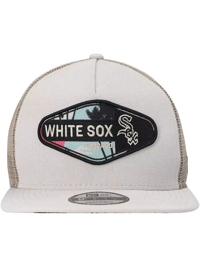 Мужская кепка с нашивкой в ​​стиле ретро Chicago White Sox и А-образной рамкой Trucker 9FIFTY — изображение 2 из 2