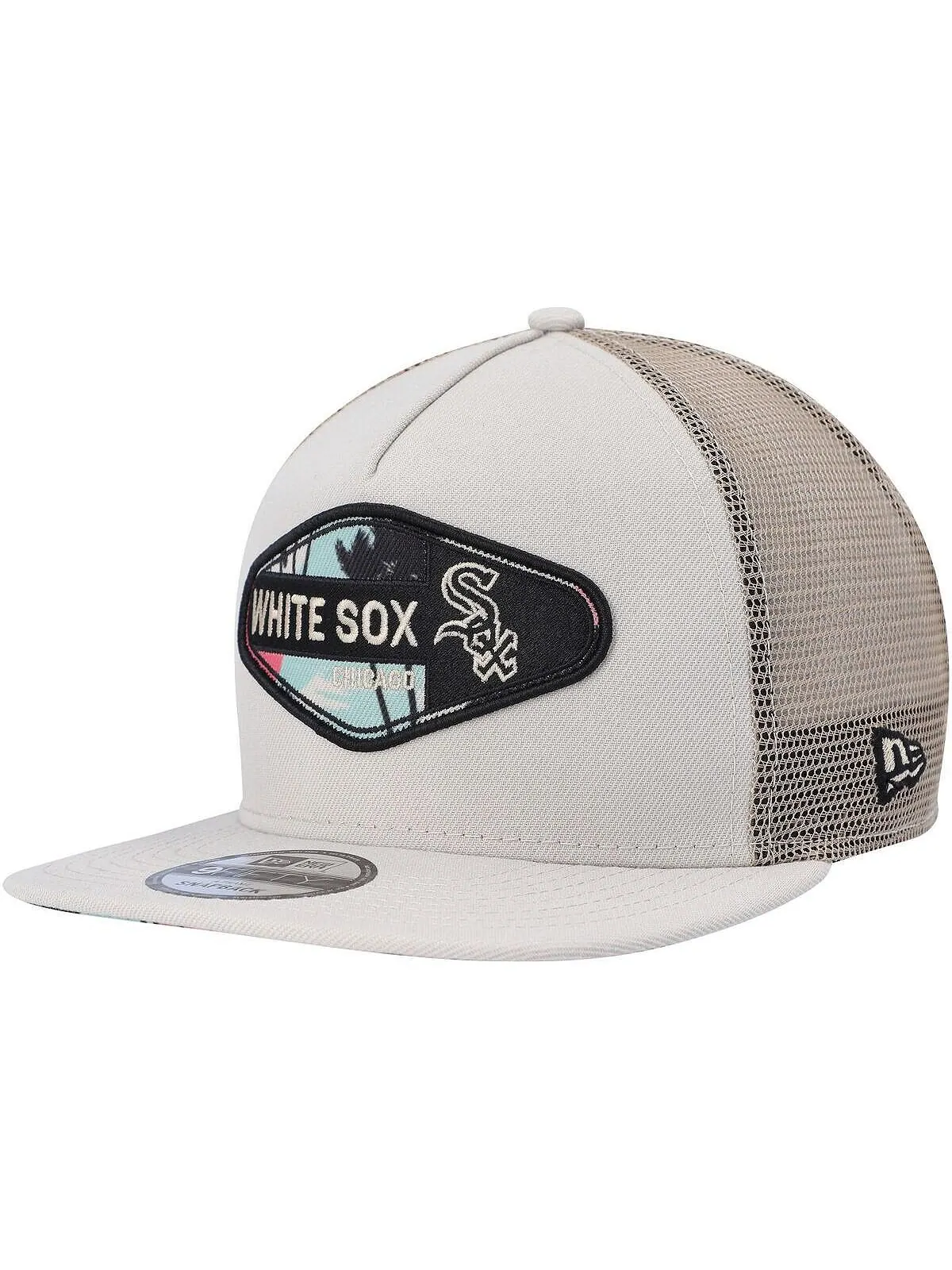 Мужская кепка в стиле ретро Chicago White Sox с нашивкой А-образной формы Trucker 9FIFTY Snapback