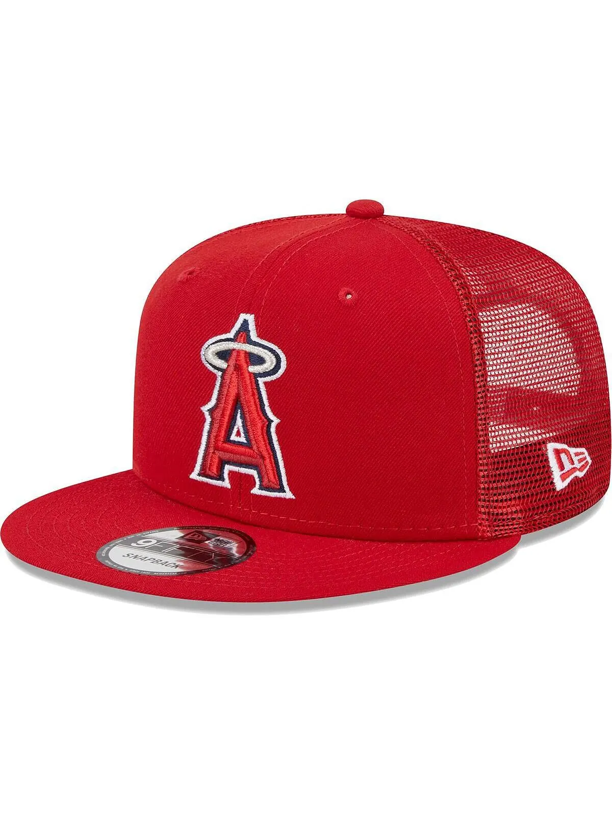 Мужская красная кепка Snapback Los Angeles Angels Team Color Trucker 9FIFTY New Era