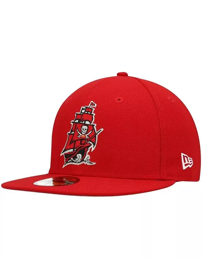 Мужская красная кепка Tampa Bay Buccaneers Omaha Alternate Logo 59Fifty Fitted New Era — изображение 1 из 1