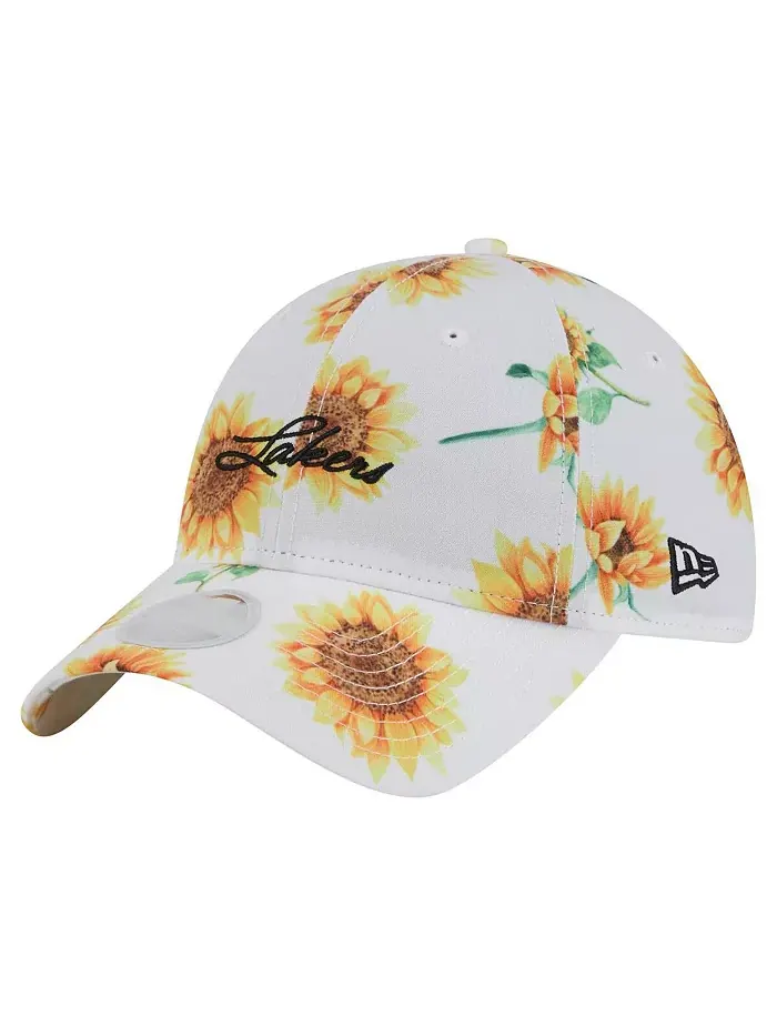Женская регулируемая кепка 9TWENTY Adventure Flower Los Angeles Lakers белого цвета New Era