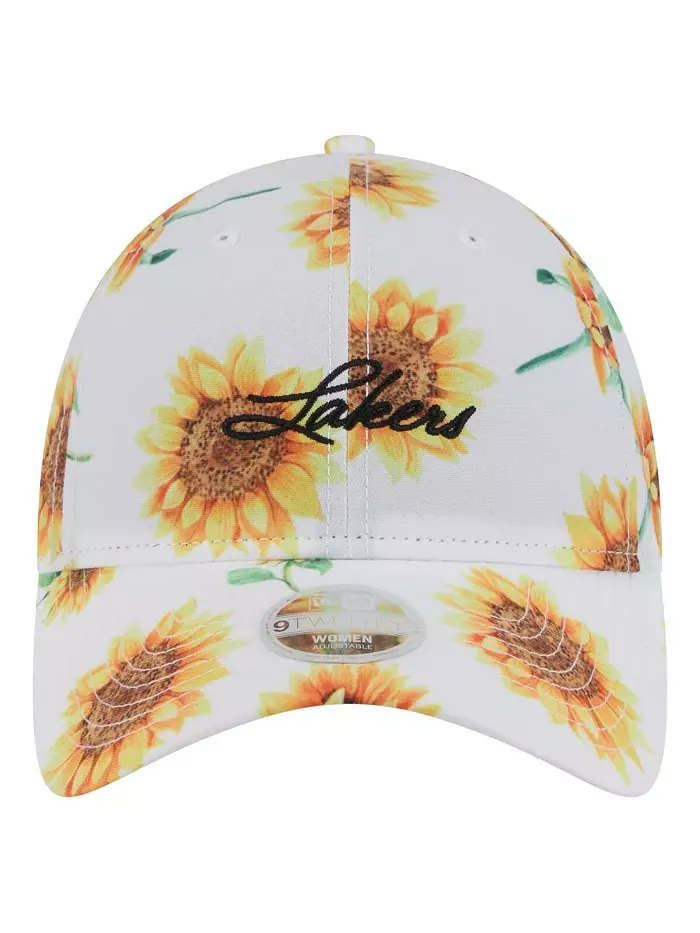 Женская регулируемая кепка 9TWENTY Adventure Flower Los Angeles Lakers белого цвета New Era — изображение 2 из 4