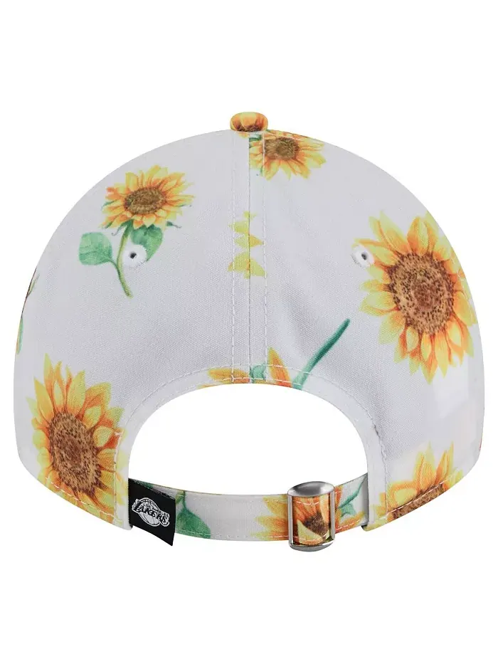 Женская регулируемая кепка 9TWENTY Adventure Flower Los Angeles Lakers белого цвета New Era — изображение 4 из 4