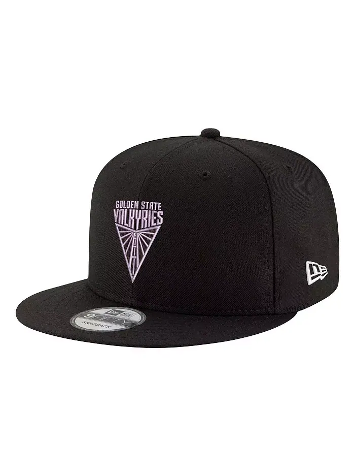 Мужская и женская бейсболка Eclipse Black Golden State Valkyries Logo 9FIFTY New Era