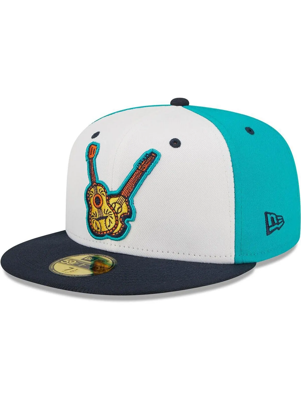 Мужская белая, черная приталенная шляпа Vihuelas de Nashville Copa De La Diversion 59FIFTY New Era