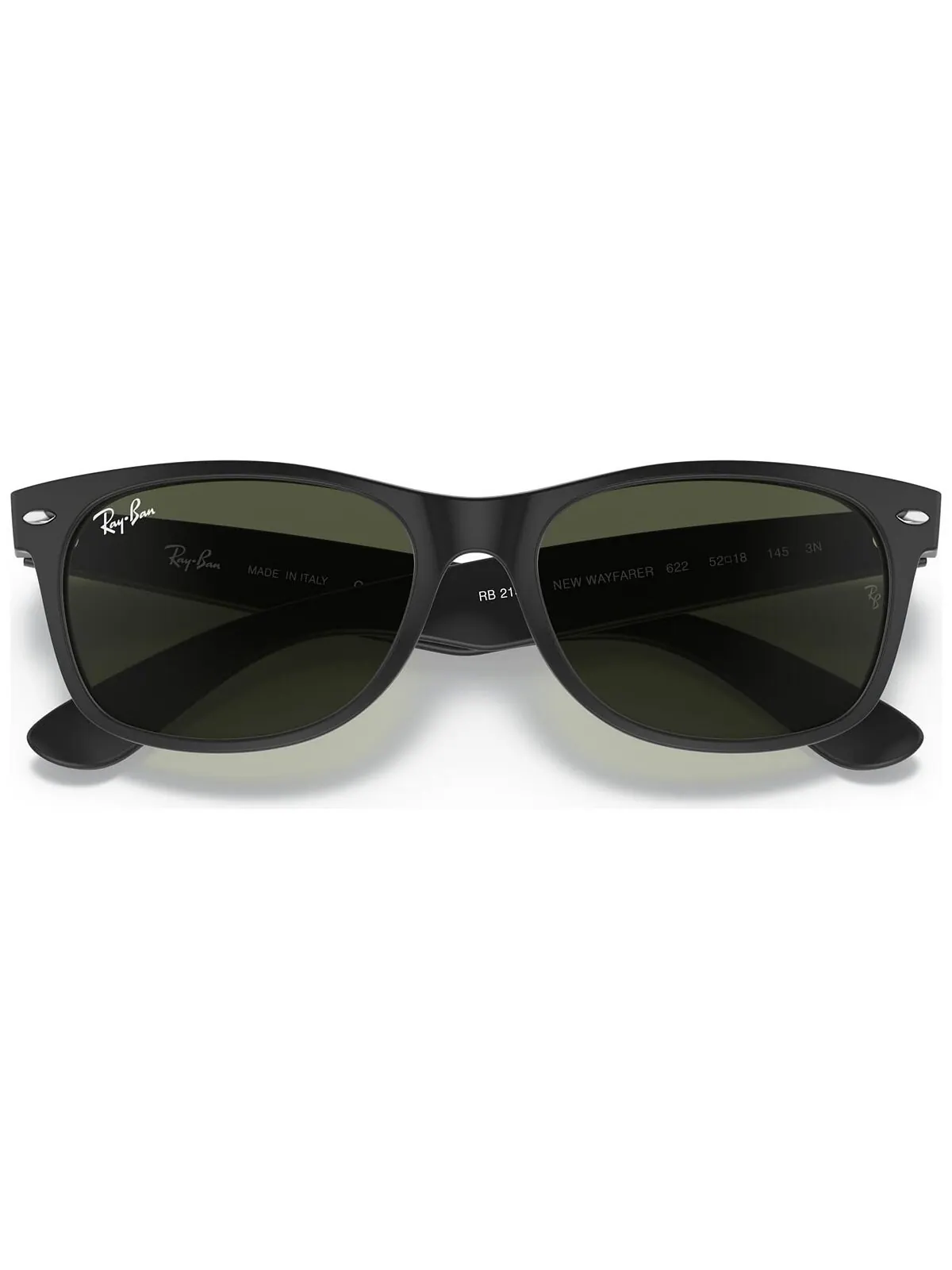 Солнцезащитные очки унисекс с низкой перемычкой, RB2132F NEW WAYFARER MATTE 55 Ray-Ban — изображение 6 из 6, черный
