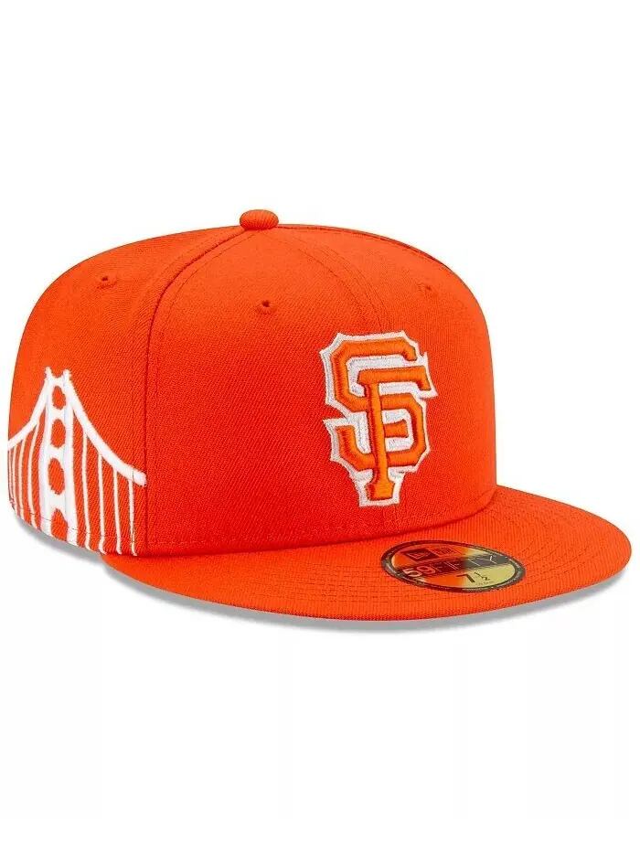 Мужская оранжевая приталенная шляпа San Francisco Giants City Connect 59FIFTY New Era — изображение 1 из 5