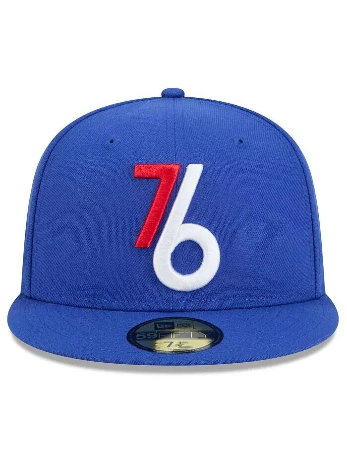 Мужская кепка Royal Philadelphia 76ers 2024/25 City Edition Alternate 59FIFTY Fitted New Era — изображение 5 из 5