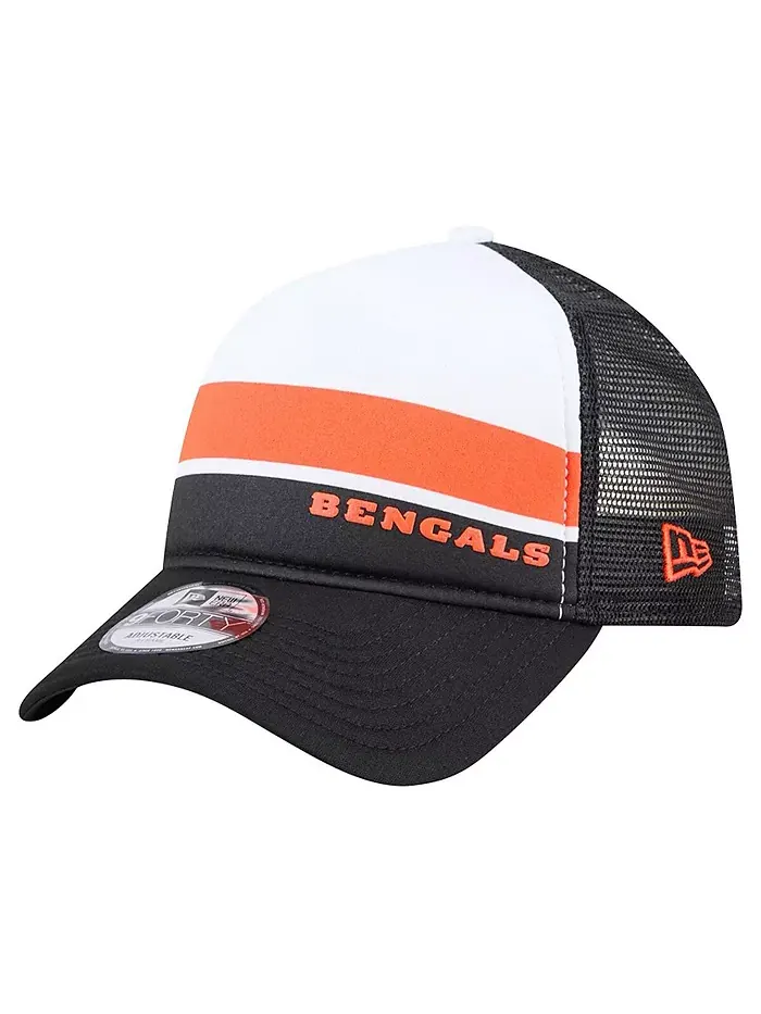 Черная кепка Trucker 9FORTY Cincinnati Bengals Sport Night Color Block для мальчиков и девочек