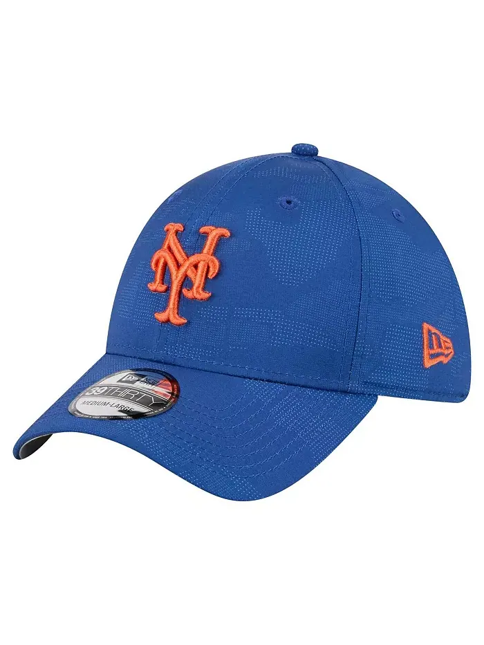 Мужская кепка Royal New York Mets Tonal Camo 39THIRTY Flex New Era