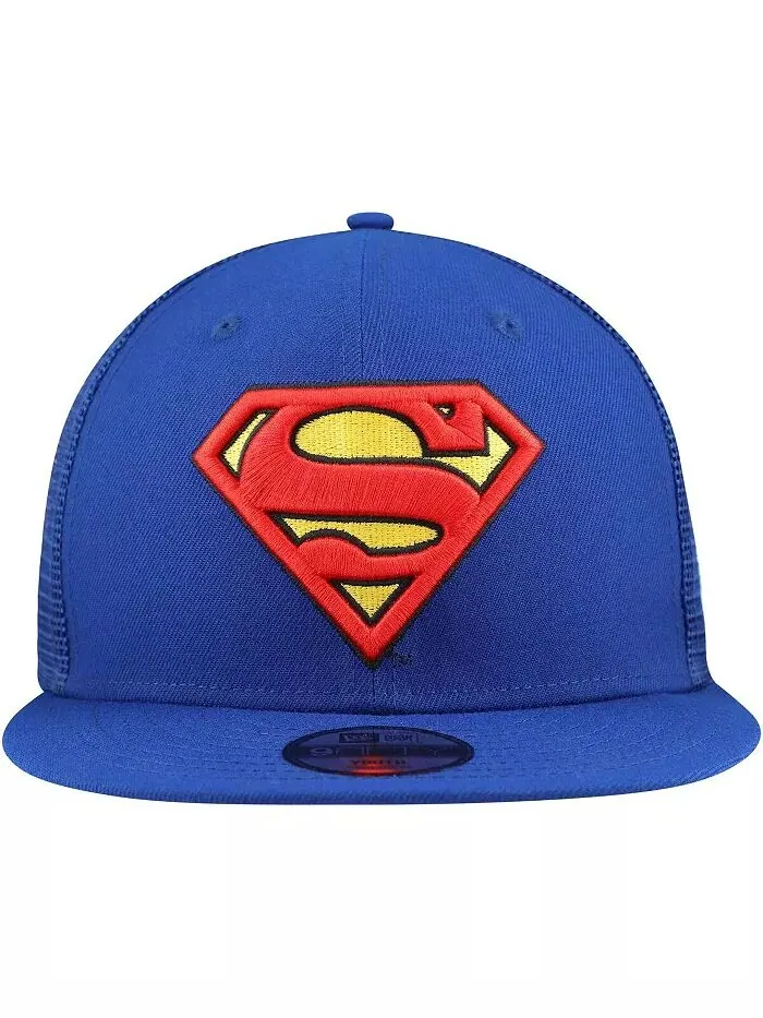 Синяя бейсболка-кепка для дальнобойщика Superman 9FIFTY для больших мальчиков и девочек New Era — изображение 3 из 4