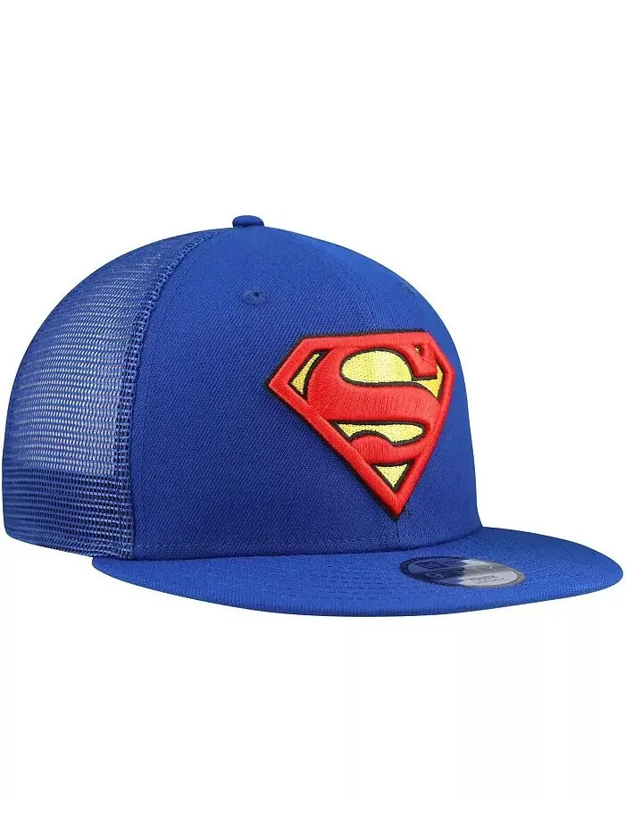 Синяя бейсболка-кепка для дальнобойщика Superman 9FIFTY для больших мальчиков и девочек New Era — изображение 4 из 4
