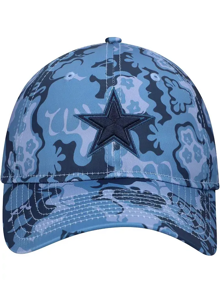 Женская регулируемая кепка Dallas Cowboys Trippy 9TWENTY в синем цвете New Era — изображение 2 из 4