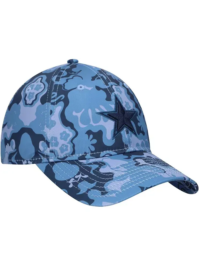 Женская регулируемая кепка Dallas Cowboys Trippy 9TWENTY в синем цвете New Era — изображение 3 из 4