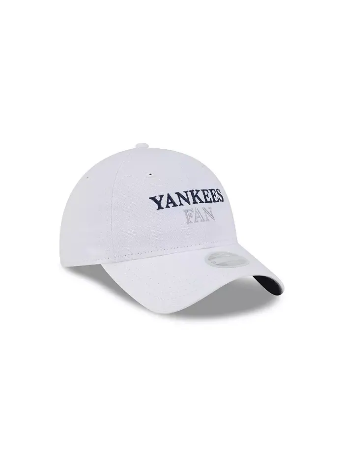 Женская белая регулируемая кепка болельщика команды New York Yankees 9TWENTY New Era — изображение 4 из 5
