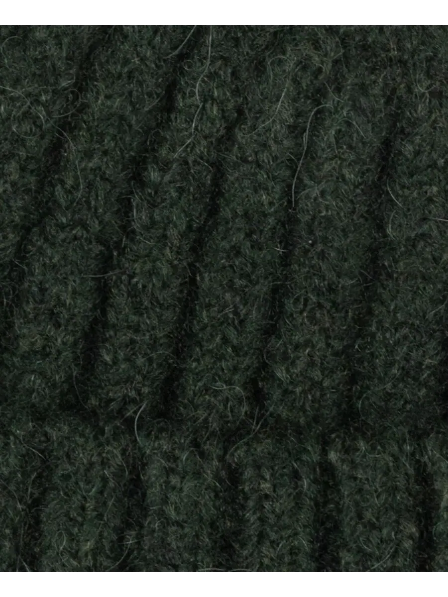Шапка с кристаллами и ребристым узором Crystal Patch Rib Knit Lauren Ralph Lauren, Moss Agate — изображение 4 из 6