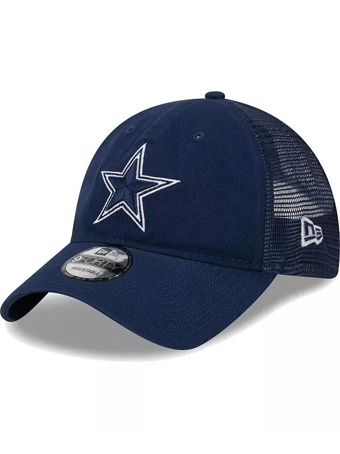 Мужская темно-синяя регулируемая шляпа Dallas Cowboys Distinct 9TWENTY New Era — изображение 3 из 4