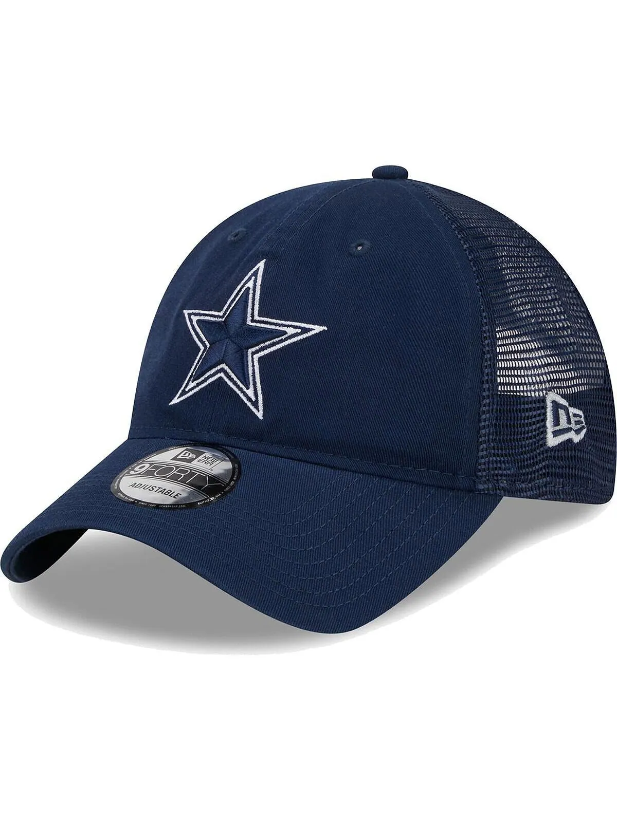 Мужская темно-синяя регулируемая шляпа Dallas Cowboys Distinct 9TWENTY New Era — изображение 3 из 4, темно-синий
