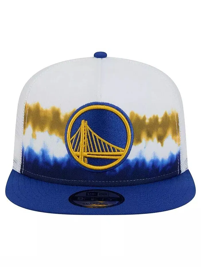 Мужская белая/королевская бейсболка Dip-Dye 9FIFTY Trucker Snapback с А-образной оправой Golden — изображение 5 из 5