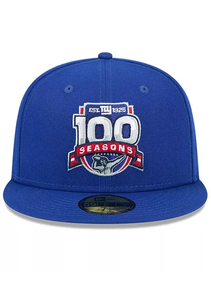 Мужская бейсболка Royal New York Giants 100-го сезона 59FIFTY Fitted Hat New Era — изображение 2 из 4
