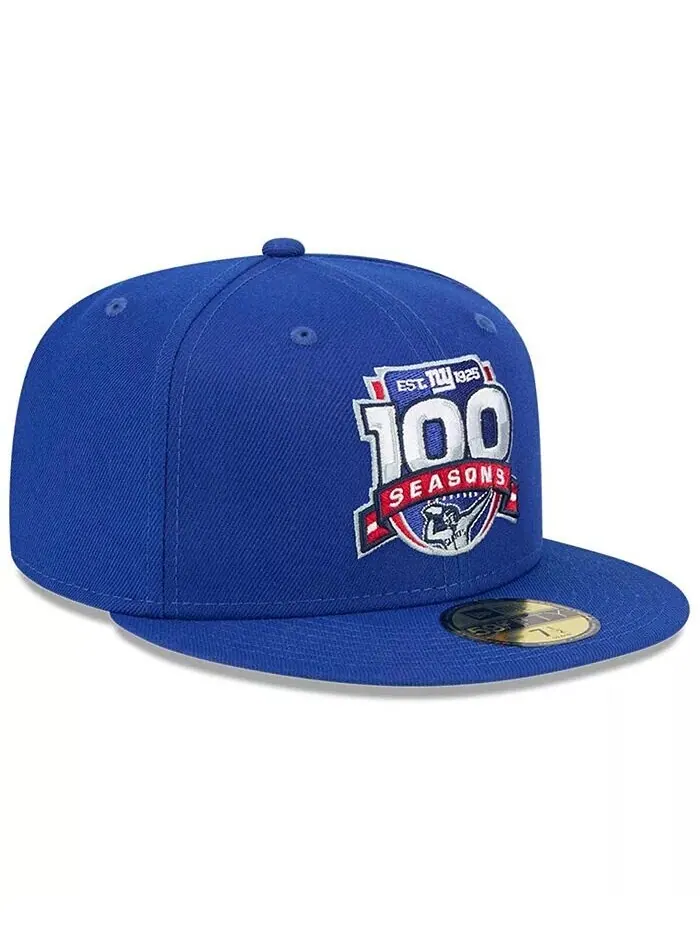 Мужская бейсболка Royal New York Giants 100-го сезона 59FIFTY Fitted Hat New Era — изображение 3 из 4