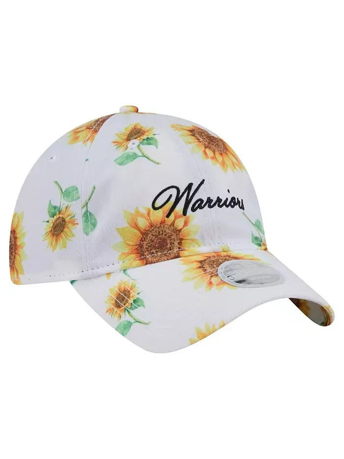 Женская регулируемая кепка Golden State Warriors Adventure Flower 9TWENTY белого цвета New Era — изображение 2 из 4