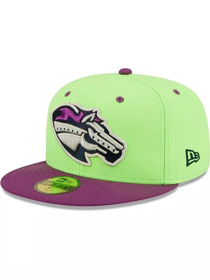 Мужская зелено-фиолетовая приталенная шляпа Caballos de Stockton Copa De La Diversion 59FIFTY New — изображение 1 из 4
