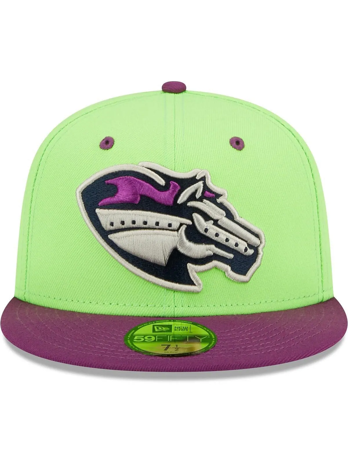 Мужская зелено-фиолетовая приталенная шляпа Caballos de Stockton Copa De La Diversion 59FIFTY New — изображение 2 из 4