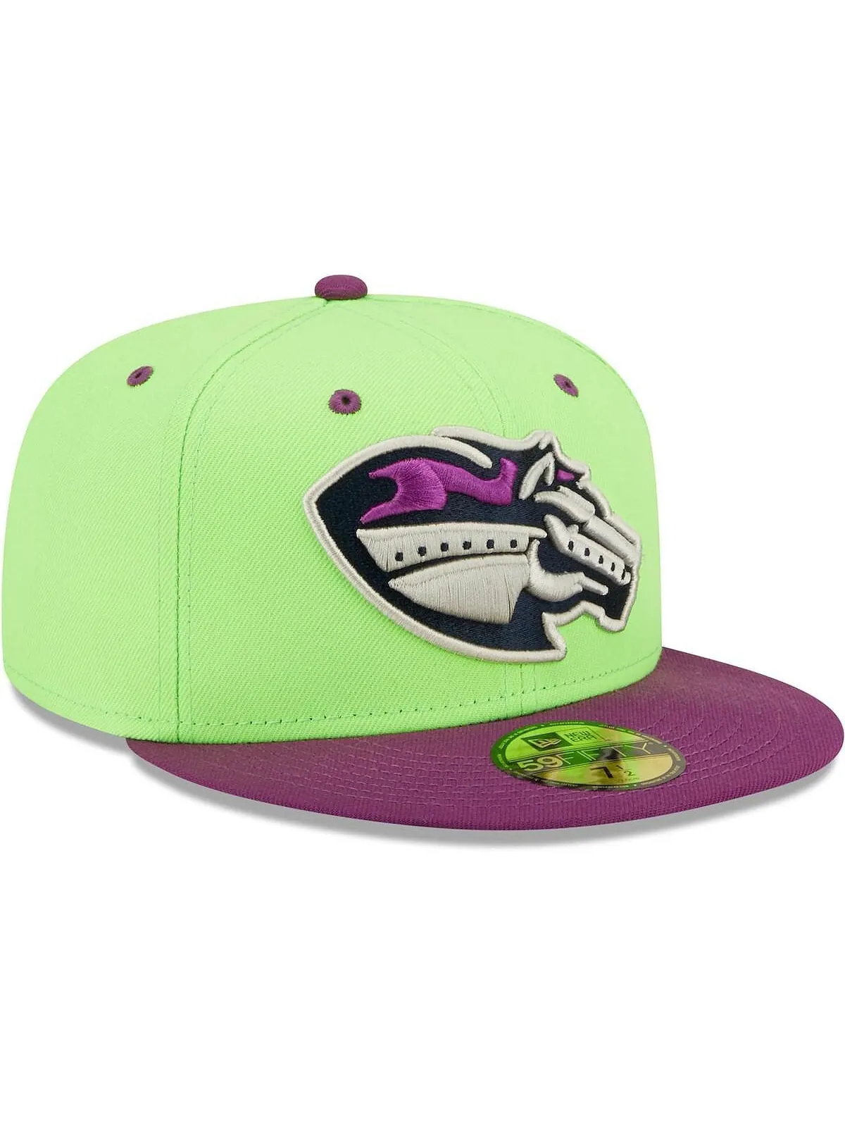 Мужская зелено-фиолетовая приталенная шляпа Caballos de Stockton Copa De La Diversion 59FIFTY New — изображение 3 из 4