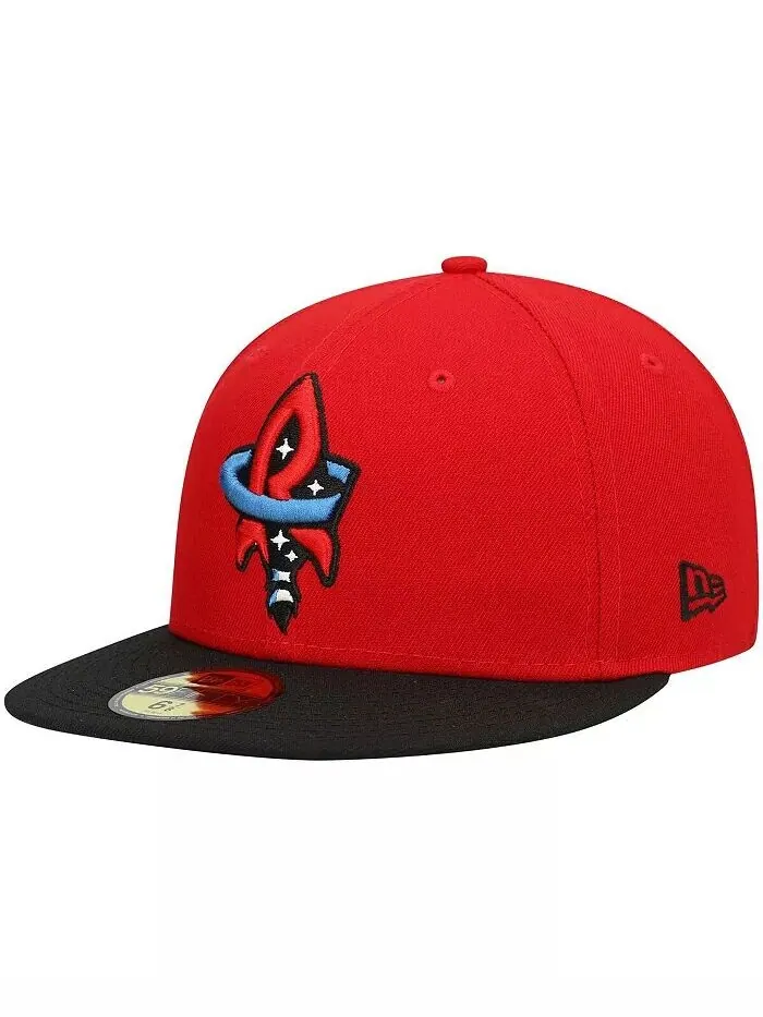 Мужская приталенная шляпа Red Rocket City Trash Pandas Authentic Collection Team Alternate 59FIFTY — изображение 1 из 4