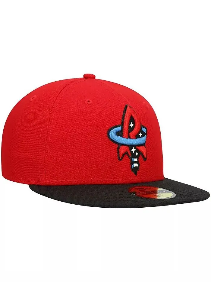 Мужская приталенная шляпа Red Rocket City Trash Pandas Authentic Collection Team Alternate 59FIFTY — изображение 3 из 4