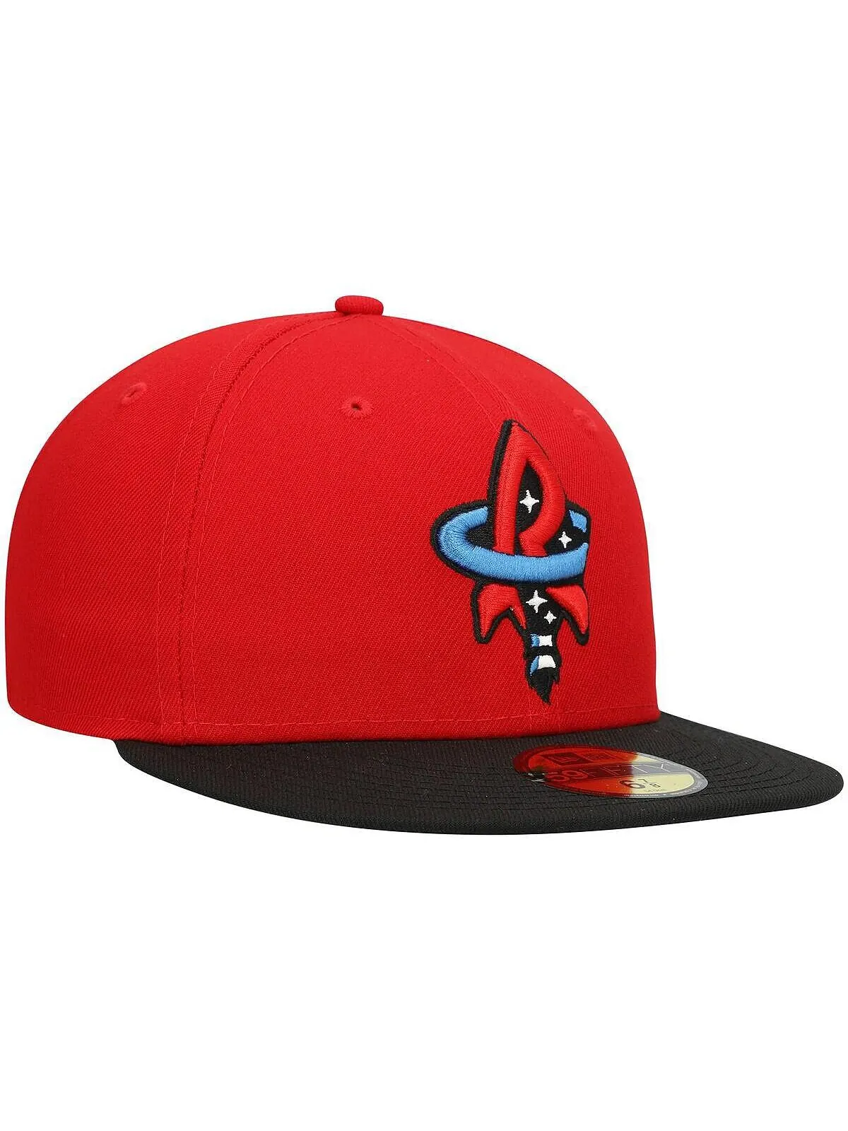 Мужская приталенная шляпа Red Rocket City Trash Pandas Authentic Collection Team Alternate 59FIFTY — изображение 3 из 4