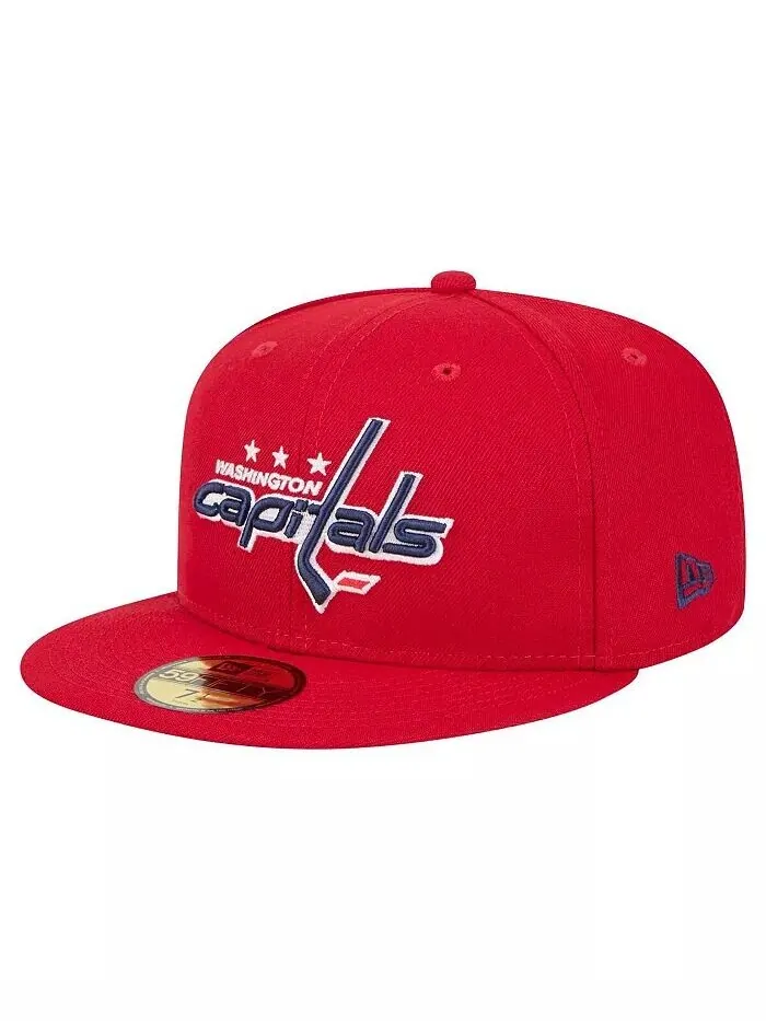 Мужская красная бейсболка Washington Capitals Core 59FIFTY Fitted New Era