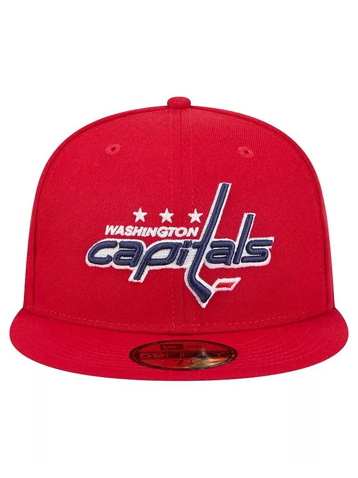 Мужская красная бейсболка Washington Capitals Core 59FIFTY Fitted New Era — изображение 3 из 5