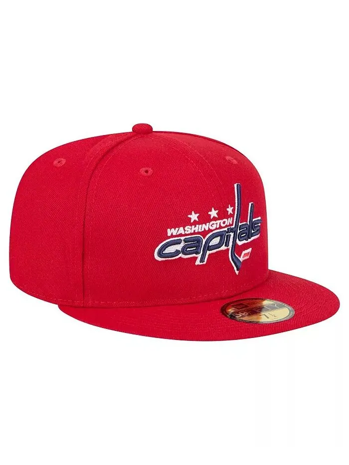 Мужская красная бейсболка Washington Capitals Core 59FIFTY Fitted New Era — изображение 4 из 5