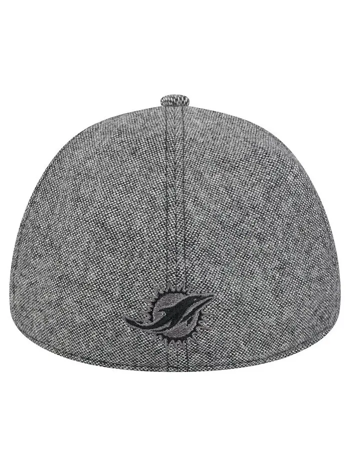 Мужская серая шляпа Miami Dolphins Peaky Duckbill Fitted New Era — изображение 3 из 5