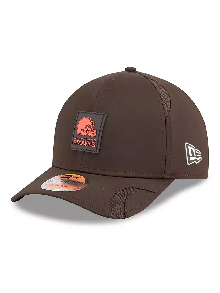 Регулируемая кепка Big Boys and Girls Brown Cleveland Browns 2025 Sideline 9FORTY New Era