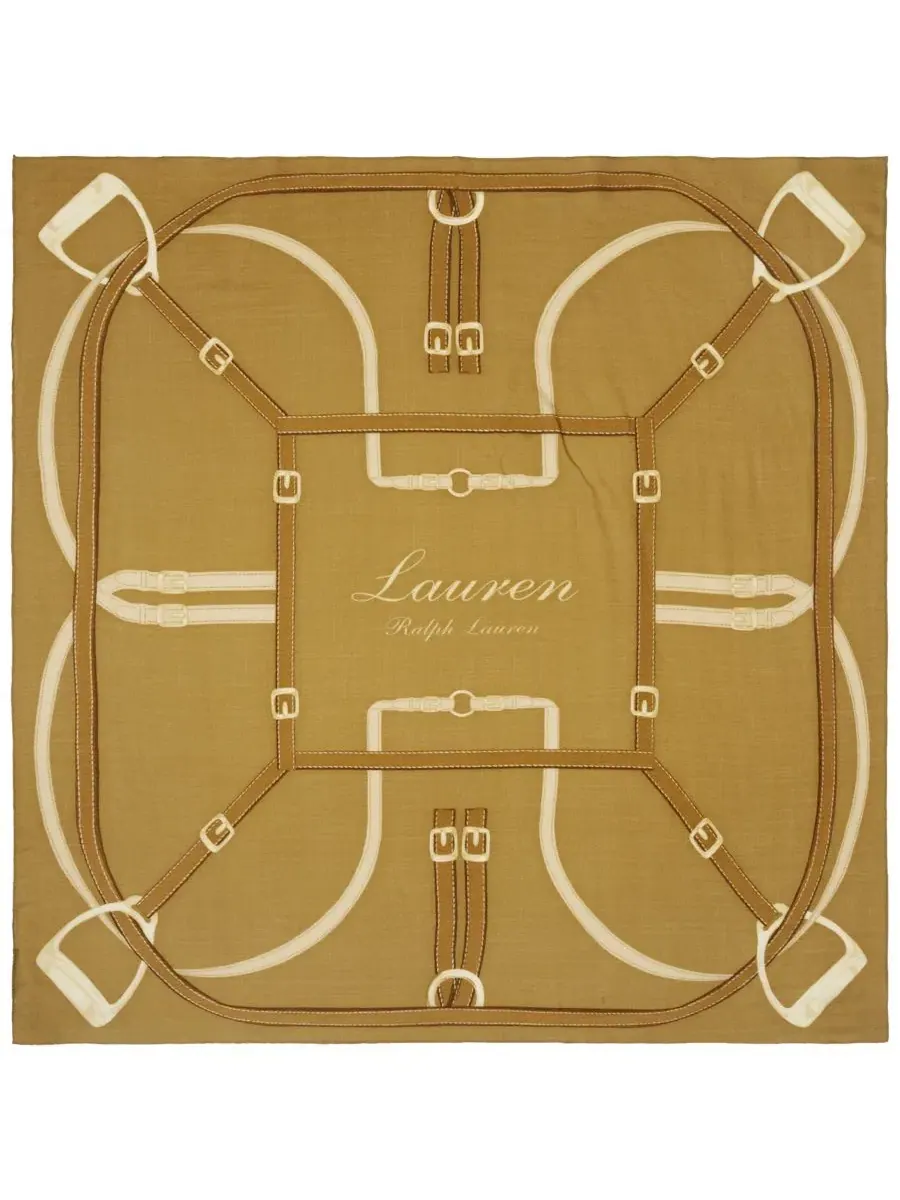 Платок квадратный с поясом Lauren Ralph Lauren, Laufren Camel