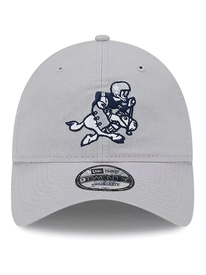 Мужская серая кепка Dallas Cowboys Retro Main Core Classic 2.0 9TWENTY Adjustable New Era — изображение 3 из 5