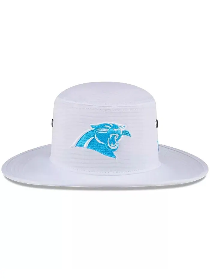 Мужская белая панама Carolina Panthers 2024 NFL Training Camp New Era — изображение 2 из 4