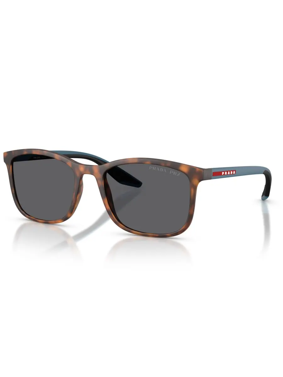 Мужские поляризованные солнцезащитные очки, PS A08S PRADA LINEA ROSSA, Havana Rubber