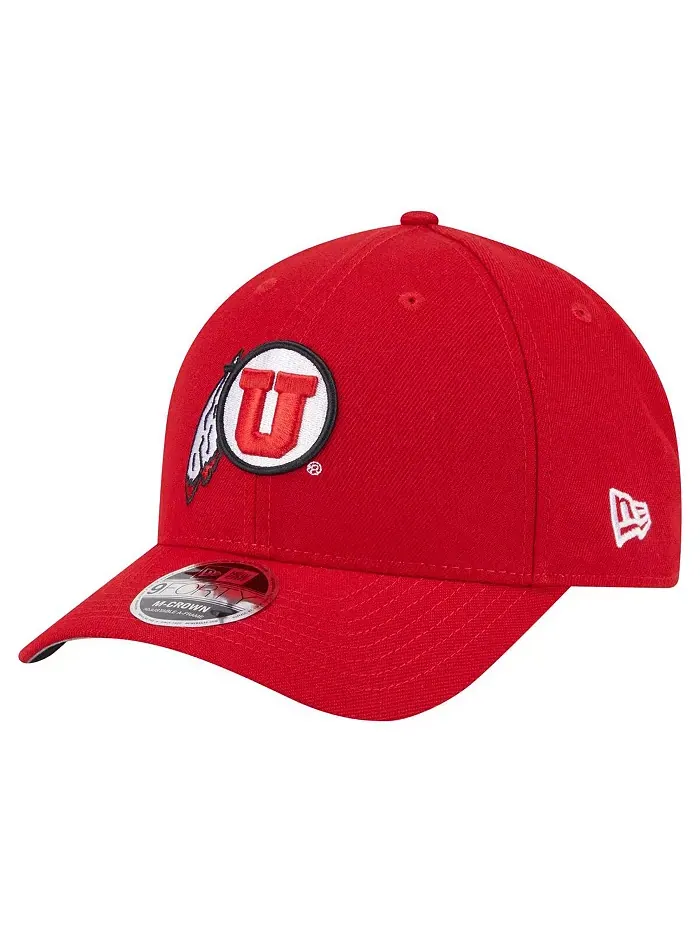 Мужская красная кепка Utah Utes Team Collective 9FORTY M-Crown Adjustable New Era