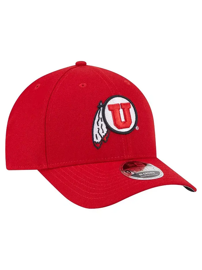 Мужская красная кепка Utah Utes Team Collective 9FORTY M-Crown Adjustable New Era — изображение 4 из 4