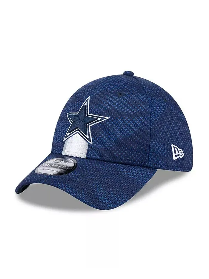 Мужская темно-синяя кепка Dallas Cowboys 2024 Sideline 39THIRTY Flex New Era