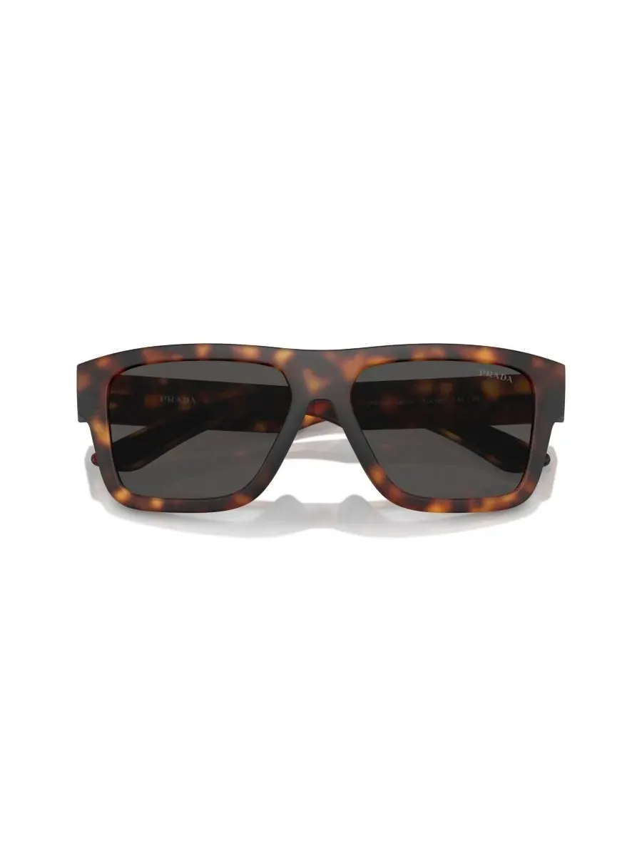 Мужские квадратные солнцезащитные очки Prada Linea Rossa, PS 04ZS Persol, темно-havana rubbeкрасный — изображение 5 из 5