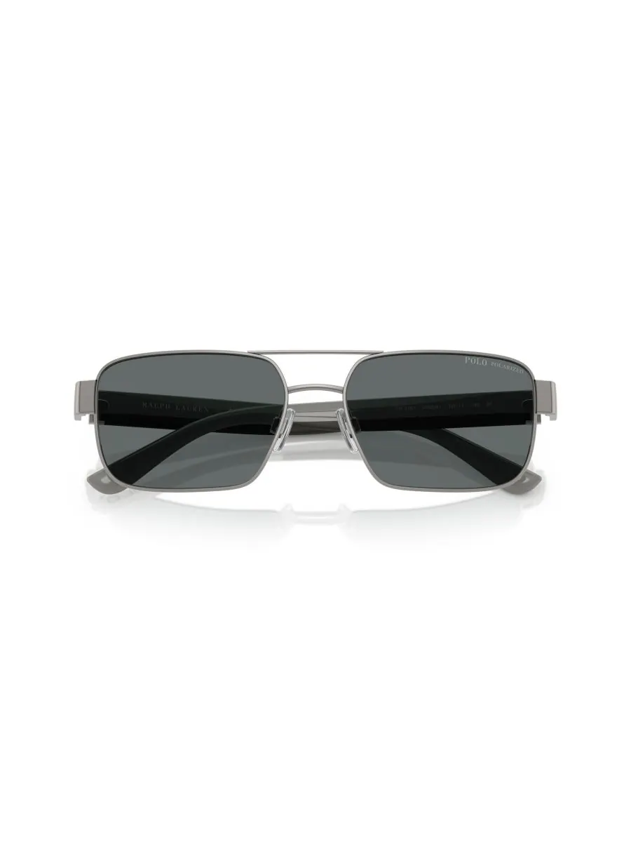 Мужские поляризованные солнцезащитные очки, PH3161 Polo Ralph Lauren, Brushed Gunmetal — изображение 2 из 6